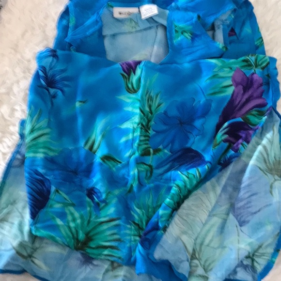 Blue, Purple & GreenSwim Coverup/Dress - Picture 8 of 10